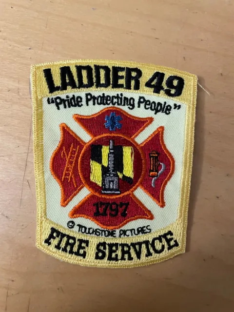 LADDER 49 Patch  Baltimore City Fire Service Screen Movie Prop Touchstone