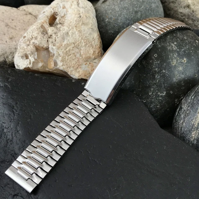 17mm Stainless Steel JB Champion 1960s USA nos Unused Vintage Watch Band