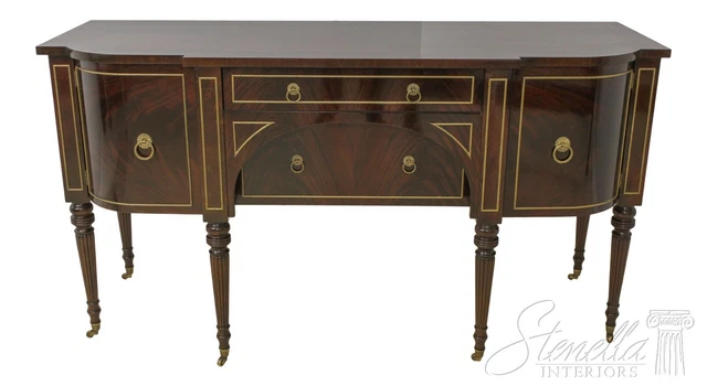 58220EC: JOHN WIDDICOMB Sheraton Figural Mahogany Sideboard