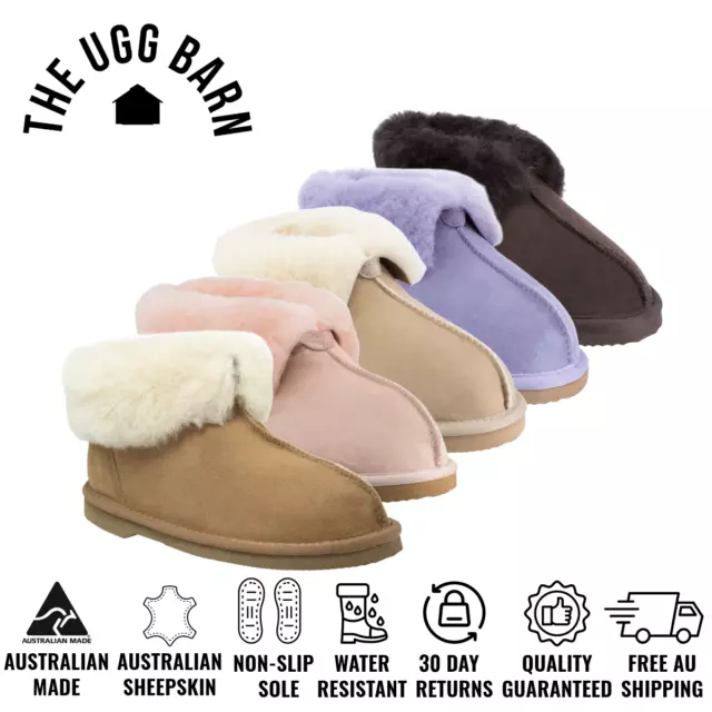 UGG Slippers Classic | Australian Made | Aussie A-Grade Sheepskin | Memory Foam