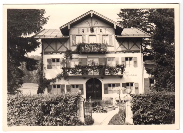 AK, Bad Tölz, Haus Bartholomä, Arzbacherstr. 10, Echtfoto, Handabzug, um 1958