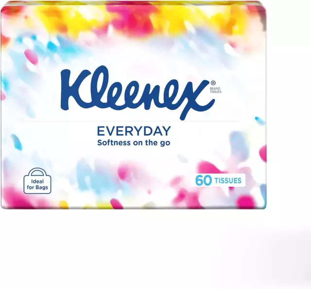 Kleenex Everyday On The Go Facial Tissues 60 Count