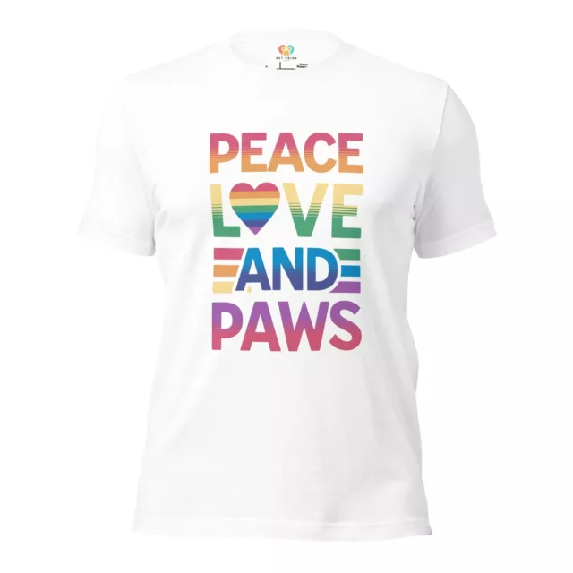 Peace, Love, and Paws Crew Neck Tee