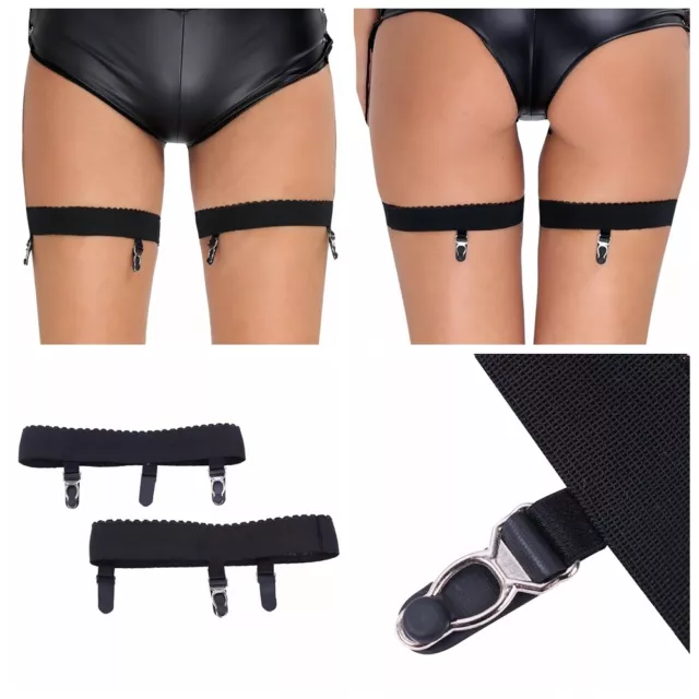 Women Leg Garter Belt Clip Stocking Socks Thigh High Holders Suspender,Clubwear