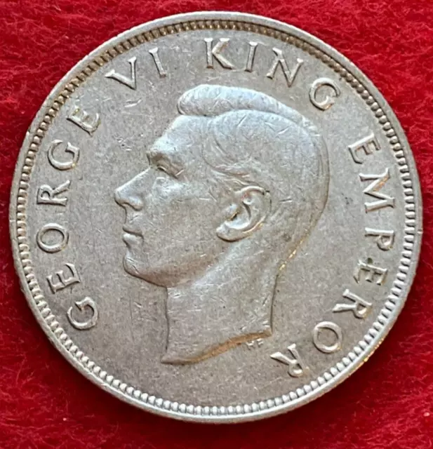 New Zealand Silver 1946 Half Crown 2