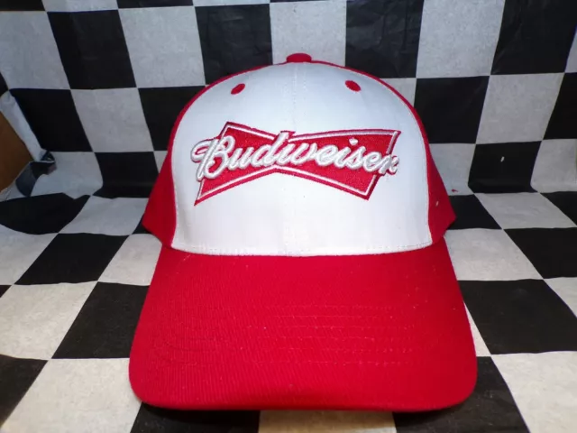 Budweiser Ufficiale Anheuser Prodotto Rosso e Bianco Cap- Nuovo