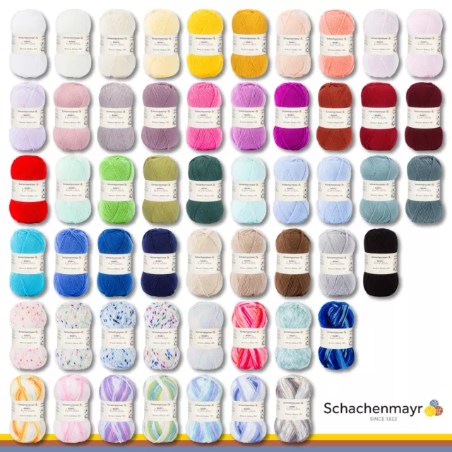 Schachenmayr 50 g Baby Smiles Bravo Baby 185 Babygarn Trocknergeeignet 54 Farben