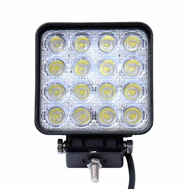 48 W Quadrato 16 LED 12V Lavoro Nebbia Spot Lampada OFF-ROAD JEEP CAMION BAR