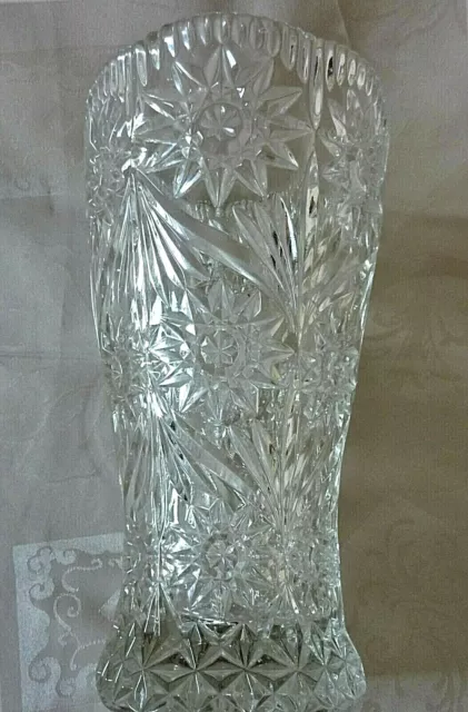 Très grand vase en cristal taillé VINTAGE 1970