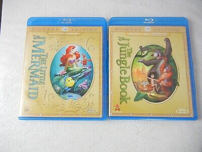 Disney Jungle Book & The Little Mermaid Diamond Edition Bluray / DVD