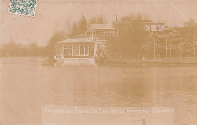 95 - n°77450 - ENGHIEN LES BAINS - Le Lac et le nouveau Casino - Carte photo