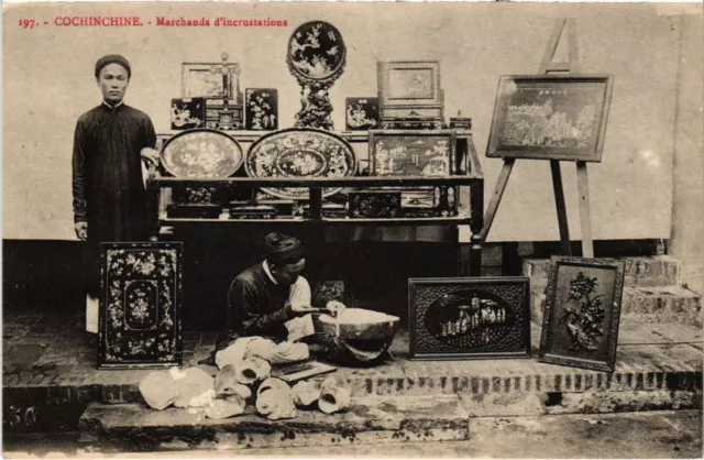 CPA AK Vietnam Inlay Merchants Cochinchina INDOCHINA (12839969)
