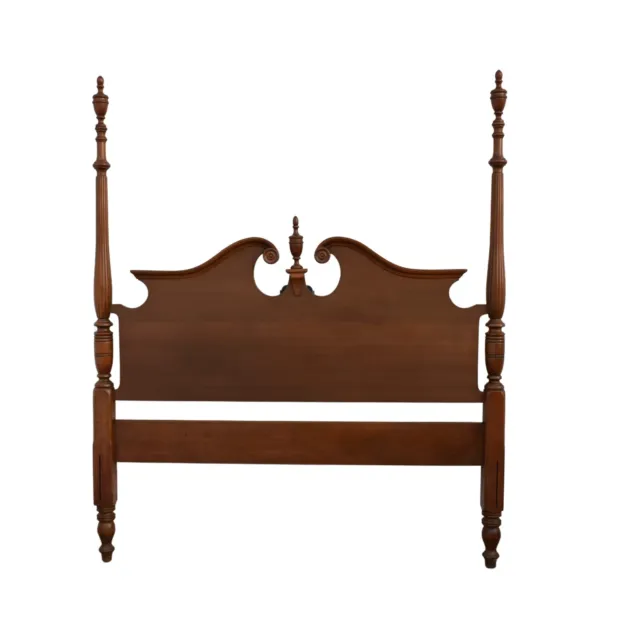 Vintage Mahogany Traditional Style Poster Headboard for Full Bed