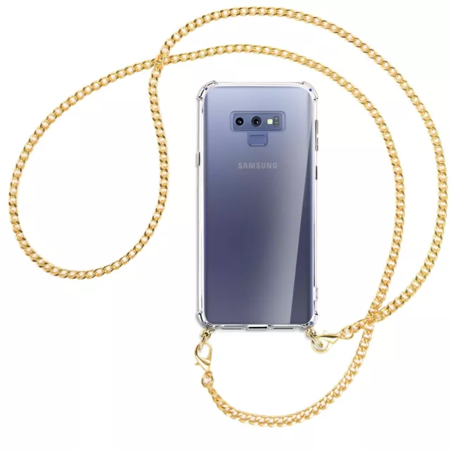 Collier pour Samsung Galaxy Note 9 chaîne en métal (O) Etui Coque avec cordon