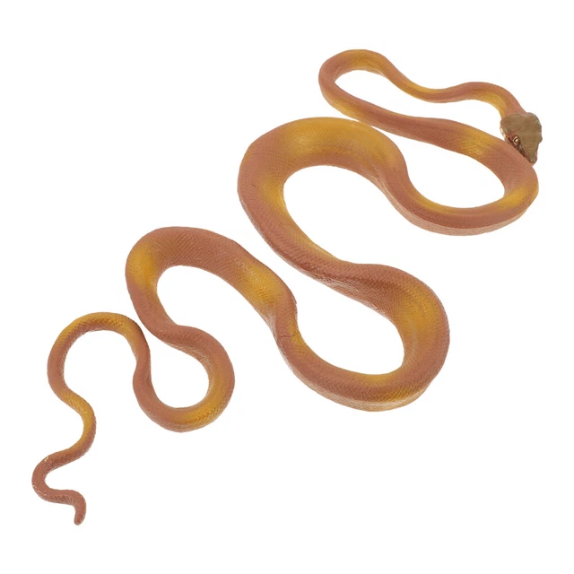 Juguete de Simulación de Serpiente Artificial Plástico Serpiente Marrón
