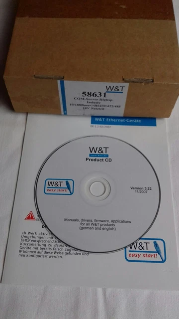 W&T com server 58631 HighSpeed Port Industry Ethernet Gerät RS232