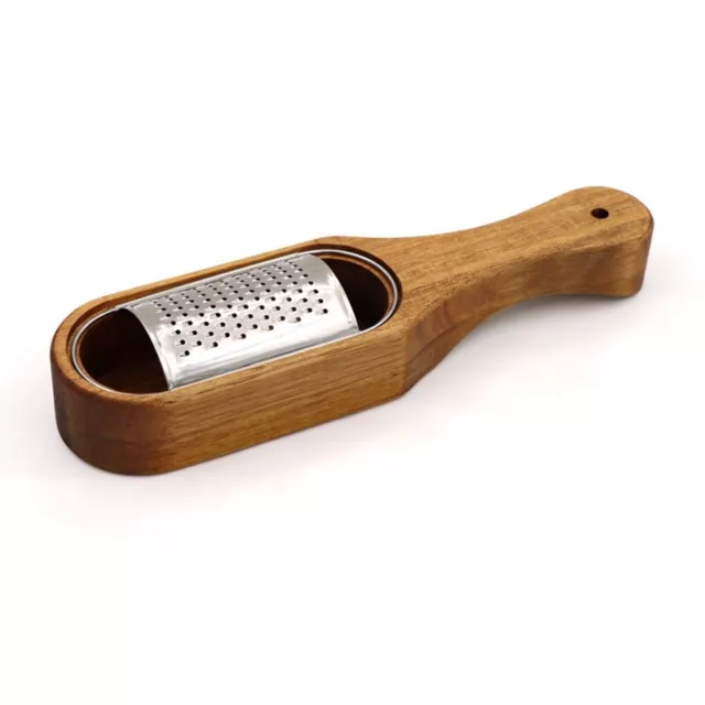 Wooden Cheese Grater with Handle, with Storage Space, for Cheese Lemon9007