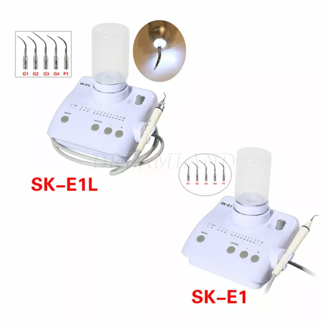 Dental Ultrasonic Scaler 2 Bottles LED/None-LED Handpiece for Woodpecker EMS