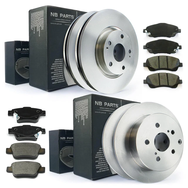 Bremsscheiben & Bremsbeläge Komplettset - Für Renault Laguna 3 Vorne & Hinten