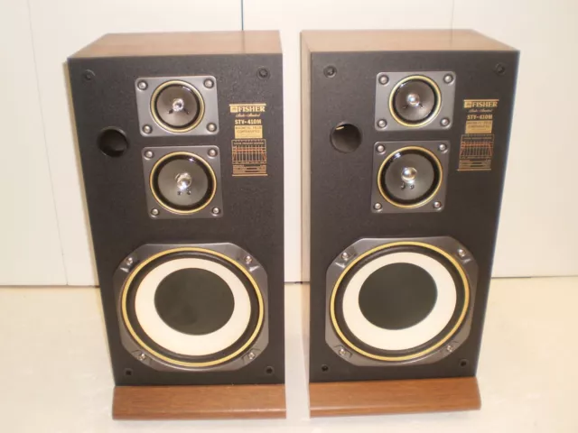 Vintage Fisher STV-410M Stereo Speaker Set Vintage Fisher STV-410M Stereo Speaker Set