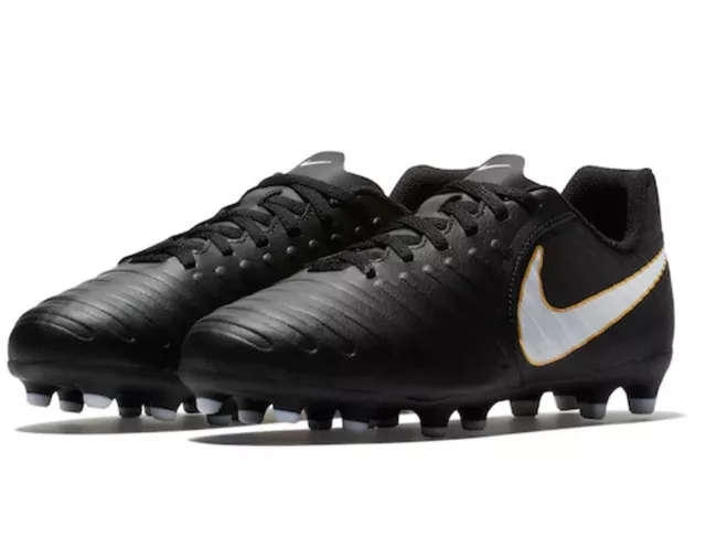 NIB NIKE JR Tiempo Rio IV Firm Ground Kids Soccer Black Cleats NEW 22.99 PicClick
