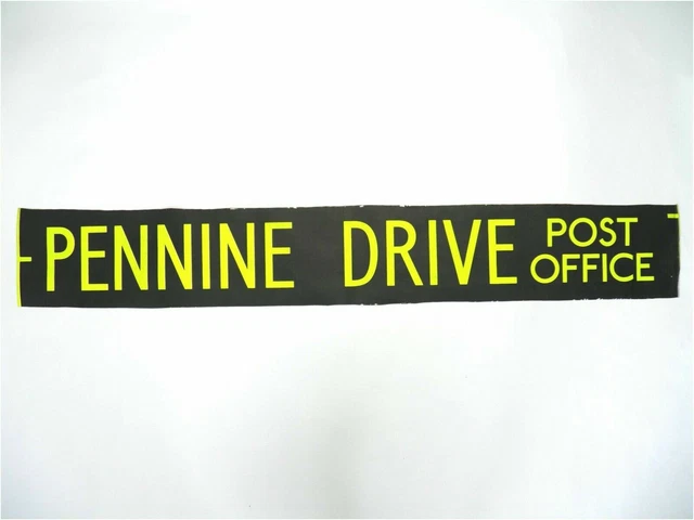Pennine Drive Post Büro Busjalousie Vintage Siebdruck London Ziel