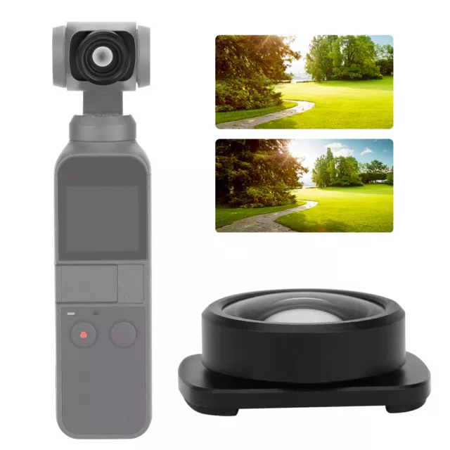 WideAngle Light Lens For OSMO POCKET Ballhead Camera Strong Magnetic Ads QCS