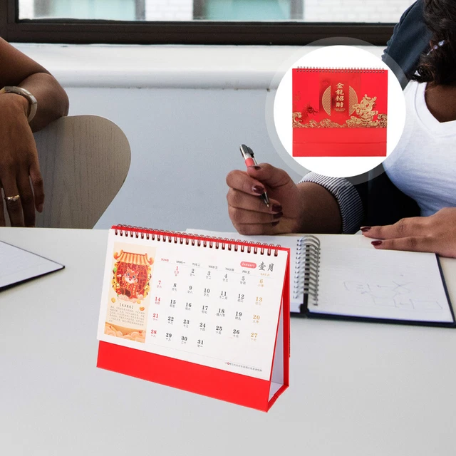 PLANNING STANDING DESKTOP Calendar 2024 Calendar Desk for Home Desk