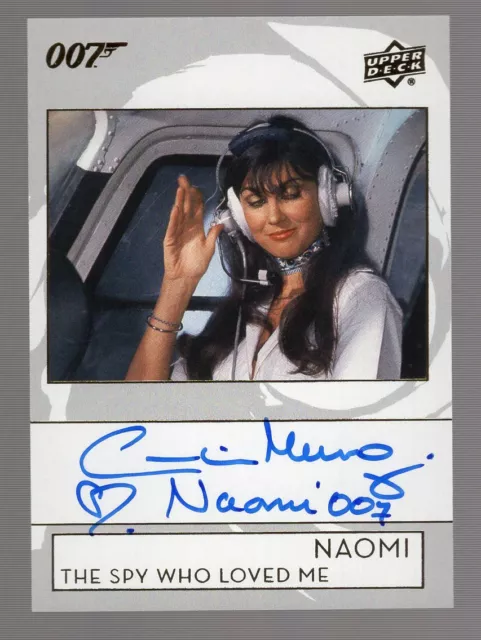 Caroline Munro As Naomi 2019 Upper Deck James Bond Inscriptions Auto