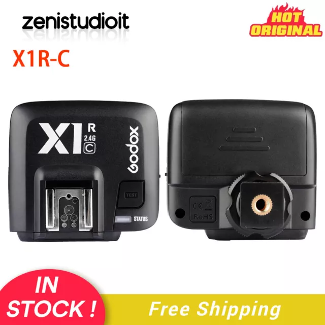 US Godox X1R-C TTL Studio Camera Flash Speedlite Receiver Fr Godox Trigger Canon