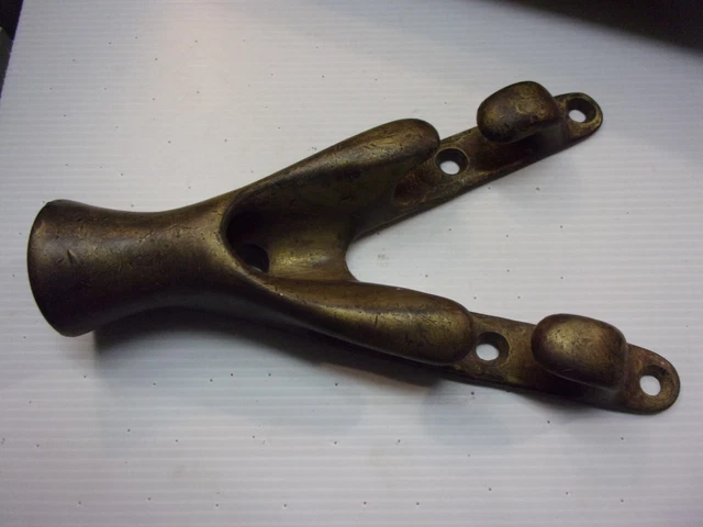 Vintage Bronze Whaling bow Harpoon line guide small whale boat Nantucket Sleigh Vintage Bronze Whaling bow Harpoon line guide small whale boat Nantucket Sleigh