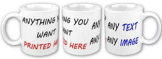 Printed Custom Personalised Mug Mugs With Your Own Text Image Picture Photo