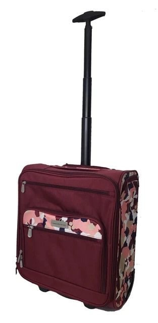 Samantha Brown Underseat Bag - Burgundy Geo Camo New With Tags