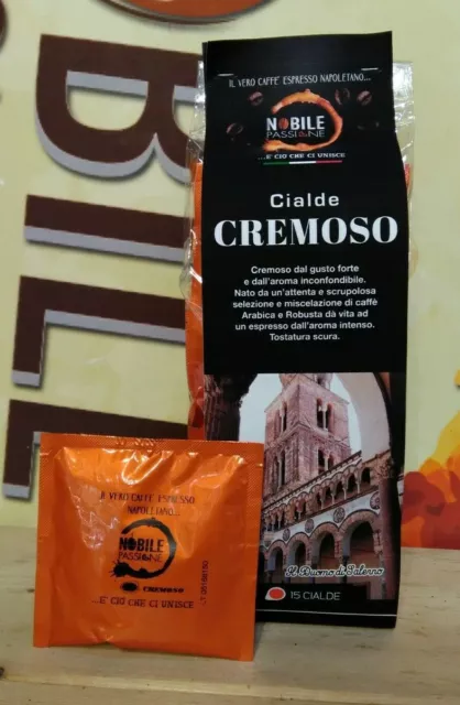 150 Cialde ESE 44mm Caffè miscela CREMOSO "NOBILE PASSIONE" Cremoso Alta Qualità