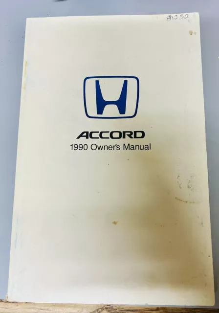 1990 Honda Accord Coupe Owners Manual