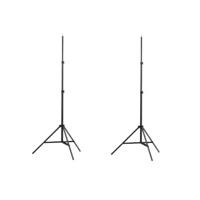 2 x Fotostativ Stativ Lampenstativ Blitzstativ Kamerastativ bis max.210cm vidaXL