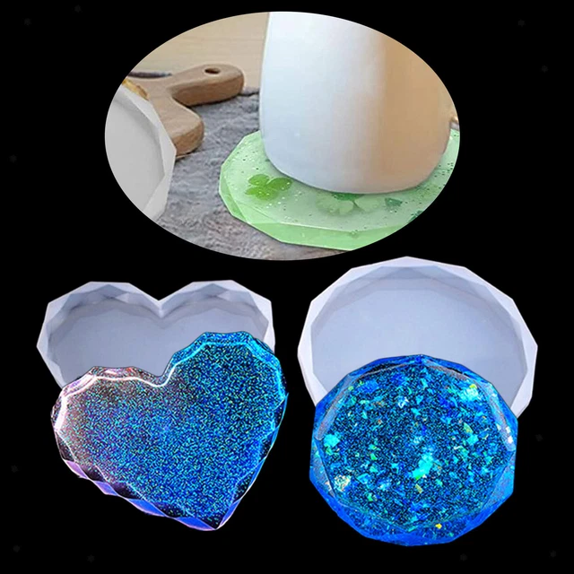 Silikonform für Harzguss Epoxid DIY Seife, Kerze, Untersetzer,