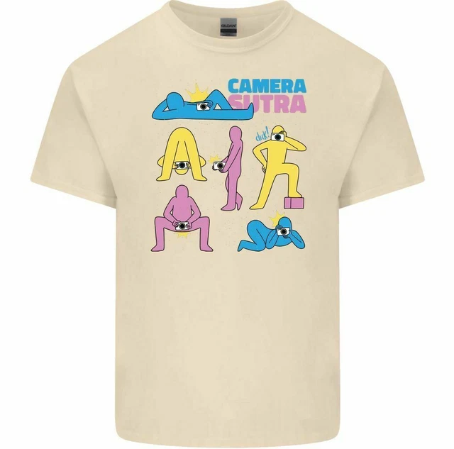 T-shirt divertente da uomo Camera Sutra fotografia fotografo nudo rude 10