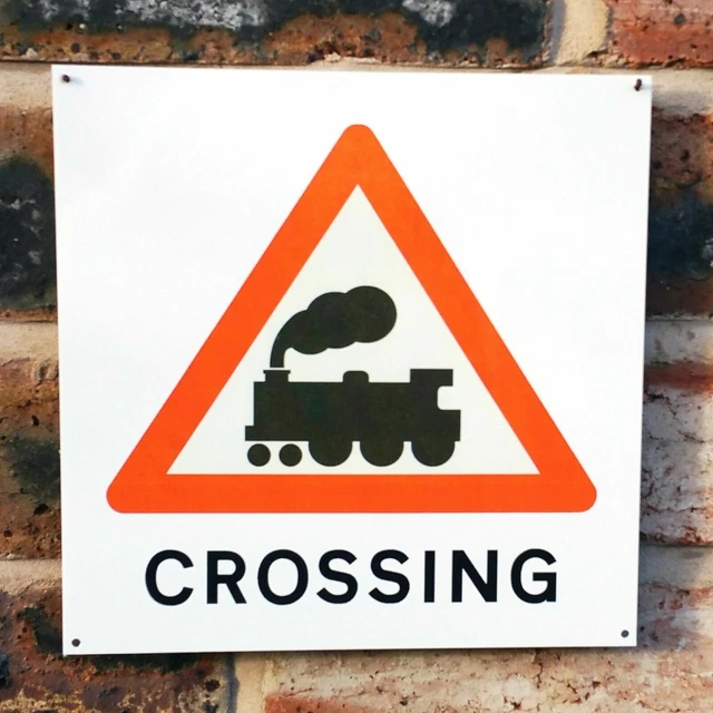 Train Rails Sign Image GWR METAL RAILWAY Sign | 20x20cm Aluminium Rail / Train Gift £10.23 ...
