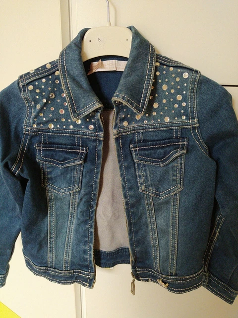 GIUBBINO DI JEANS Da Bambina 3 Anni Di Silvia heach Dolls Con