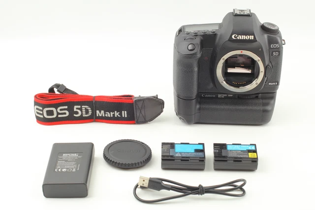 [Near Mint + Grip] Canon EOS 5D Mark II 21.1 MP Digital SLR Camera BG-E6 Japan