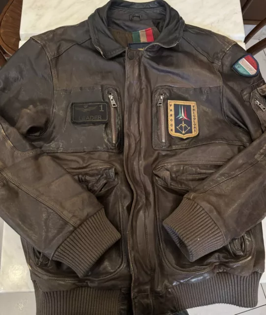 Giubbotto pelle aeronautica militare prezzo hotsell
