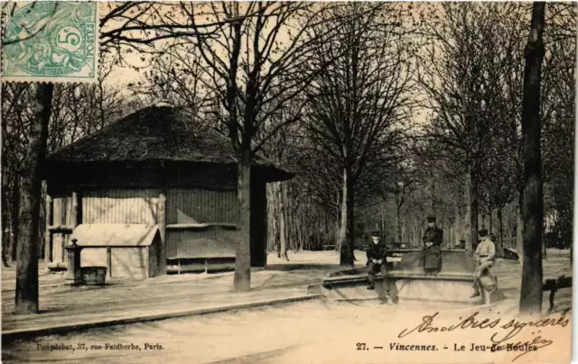 CPA AK VINCENNES Le Jeu de Boules (672371)