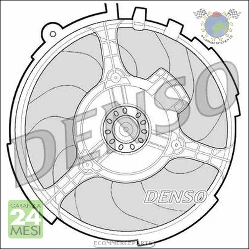 Ventola radiatore Denso per FIAT STILO P