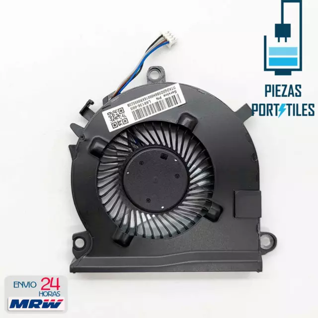 Fan Ventilador Compatible para HP Pavilion Gaming 15-ec0043AX 4 Pins