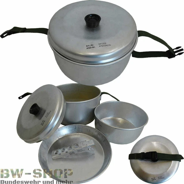 Original Bundeswehr Kochgeschirr Trangia 6-Tlg. Bw Geschirr Army Outdoor Camping