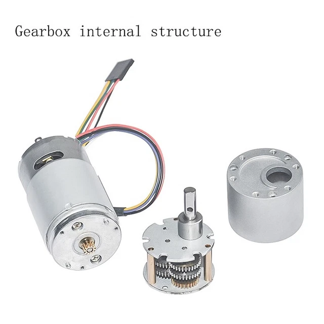 Motore Riduttore 12V Vite Senza Fine Alta Coppia 6RPM Reversibile Doppio Albero CCW CW Per Automazione - Foto 8