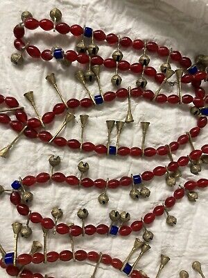 6 Naga Tribal Bib Statement Necklaces With Bells And Old Glass