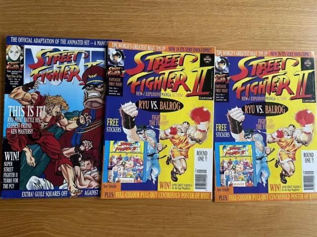 Street Fighter 2 Manga Comics No. 1 And 15