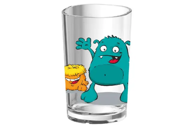 Emsa Kindertrinkglas Lern Trinkglas Becher Kunststoff Monster BPA-Frei 0,2 ltr.